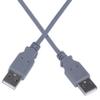 PremiumCord USB 2.0 High Speed Cable M/M 2 m, A Male to A Male, USB Connection Cable for HDD etc., Double Shielded, AWG28, Colour Grey, Length 2 m view 3