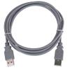 PremiumCord USB 2.0 High Speed Cable M/M 2 m, A Male to A Male, USB Connection Cable for HDD etc., Double Shielded, AWG28, Colour Grey, Length 2 m view 4