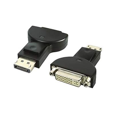 Premium Cord Display Port to DVI Adapter, Video Full HD 1080p 60Hz, DisplayPort Male to DVI Female, Black