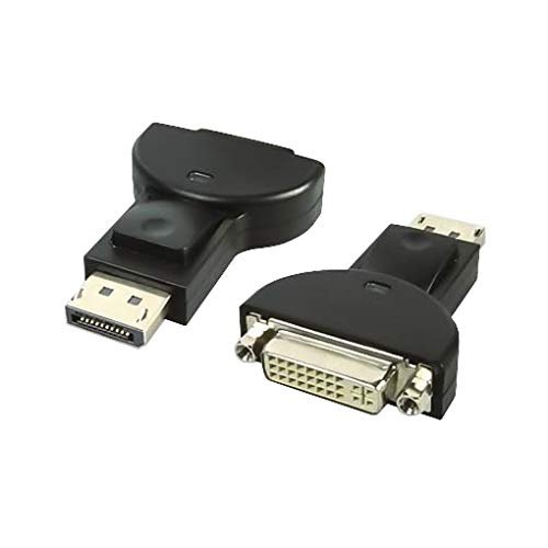 Premium Cord Display Port to DVI Adapter, Video Full HD 1080p 60Hz, DisplayPort Male to DVI Female, Black