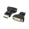 Premium Cord Display Port to DVI Adapter, Video Full HD 1080p 60Hz, DisplayPort Male to DVI Female, Black view 1