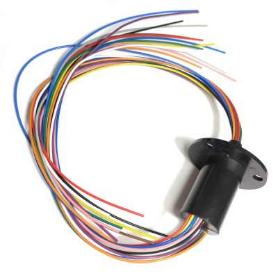 Taidacent 6-30A Slip Ring Collector Ring Rotary Electrical Contact Connector (12 Wires 5A)