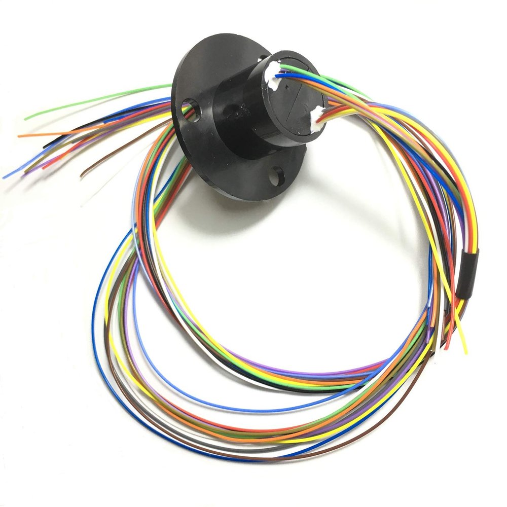 Taidacent 6-30A Slip Ring Collector Ring Rotary Electrical Contact Joint Connector (12 Wires 2A)