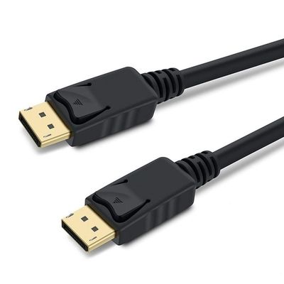 Premium Cord 8K DisplayPort 1.3/1.4 Cable M/M 2 m, Male to Male, 32.4 Gbps, Video 8K@30Hz, 5K@60Hz, 4K@120Hz 2160p, HDCP 2.2, Gold-Plated Connectors, Black