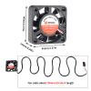 FYSETC Prusai3 MK3S+ Hotend Part Upgraded Dual-Ball Cool Blower Fan 4010 40x40x10mm DC 5V 0.2A Hot End Cooler Radiator for 3D Printer PrusaMK3 MK3S DIY Accessories -Pack of 2 view 2