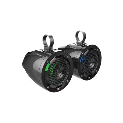 2 MTX MUD65PL 6.5" 100w Tower Roll Bar LED Speakers for Polaris RZR/ATV/UTV/Jeep