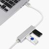 3 USB Port Hub with RJ45 LAN Adapter Laptop Ethernet Dock Network Extender for MacBook Air Pro/Surface Book/Dell XPS/Asus/Lenovo/HP (USB 2.0 Alloy-Silver) view 2