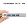 3 USB Port Hub with RJ45 LAN Adapter Laptop Ethernet Dock Network Extender for MacBook Air Pro/Surface Book/Dell XPS/Asus/Lenovo/HP (USB 2.0 Alloy-Silver) view 3