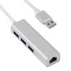 3 USB Port Hub with RJ45 LAN Adapter Laptop Ethernet Dock Network Extender for MacBook Air Pro/Surface Book/Dell XPS/Asus/Lenovo/HP (USB 2.0 Alloy-Silver) view 4