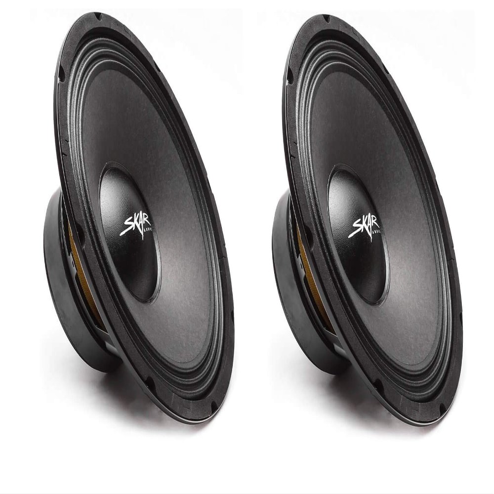 (2) Skar Audio FSX10-4 400-Watt 10-Inch 4 Ohm MID-Range Loudspeakers - 2 Speakers, (2) FSX10-4