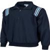 Smitty | BBS-320 | Major League Style | Baseball Softball Water Resistant Microfiber Shell Pullover Umpire Jacket | Umpire's Choice! (Navy w/White, Navy, Powder Blue Inserts, 2XL) view 1
