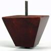 LEG DADDY 3" Mahogany Finish Pyramid Sofa Leg, Set of 4 (M8) view 1