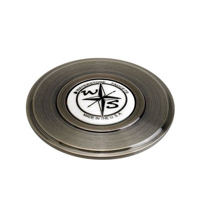 Waterstone 4070-BLN Traditional Sink Hole Cover - Compass Button Black Nickel