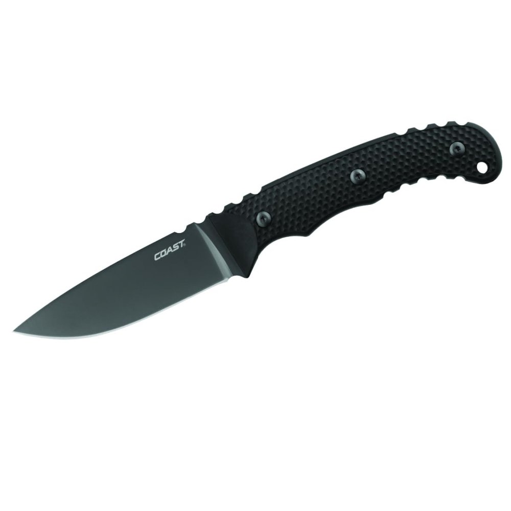 COAST F402 4" Stainless Steel Blade Fixed Blade Knife, Sheath Included
