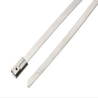 100-500pc 5"-26" Stainless Steel Metal Cable Ties 200-350LB Cable Zip Tie, UV Resistant, Low Profile (500, 5" 200lb)