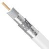 PHAT SATELLITE INTL - RG6 Coaxial Cable, 3X Shields 77% with Enhanced Shielding, 18AWG Solid Core, 75 Ohm, UL ETL, CATV HDTV Audio Video Bulk Coax Coil (500ft, White) view 1
