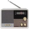 Crosley CR3036D-WS Tribute Vintage AM/FM Bluetooth Radio, White Sand view 1