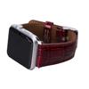 Croco Pattern Red Leather Band for Apple Watch view 1