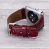 Croco Pattern Red Leather Band for Apple Watch view 4