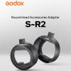 GODOX S-R2 Round Head Accessories Adapter for Godox AD200 AD200 Pro II, Godox V860III, V850II, TT685II, TT600, TT520II, TT520III, Combination with AK-R1 to Achieve Creative Lighting Effects view 2