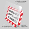 2-Pack Video & Audio Surveillance in Progress Vinyl Decal Sticker 7-Inch by 5-Inch | Premium Quality Vinyl Decal | Laminated with UV Protective Laminate | PD2744 view 2