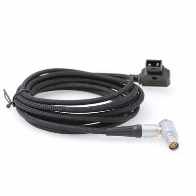 HangTon Braided Power Cable for RED Scarlet Epic DSMC2 Komodo-X V-Raptor, DJI Ronin 4D Camera V-Mount D-tap Right Angle Female 6 Pin 1M