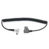HangTon Coiled Power Cable for RED Komodo-X V-Raptor Scarlet Epic DSMC2, DJI Ronin 4D Camera D-tap Right Angle Female 6 Pin view 1