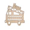 Firetruck Department Night Light, Personalized Wooden LED Lamp Night Light with Name for boys girls women baby men kids fireman view 1