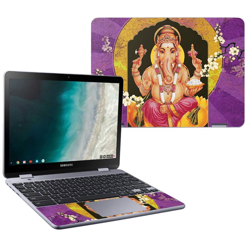 MightySkins Skin Compatible with Samsung Chromebook Plus LTE (2018) - Hindu Elephant | Protective, Durable, and Unique Vinyl wrap Cover | Easy to Apply, Remove, and Change Styles | Made in The USA