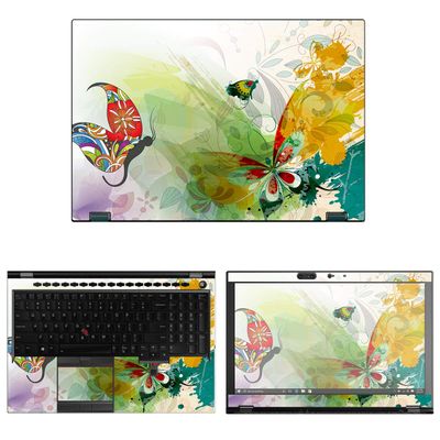 Decalrus - Protective Decal Butterfly Skin Sticker for Lenovo ThinkPad P52 (15.6" Screen) case Cover wrap LEthinkpad15_p52-116