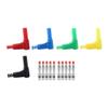 10pcs P3014 4mm Banana Plug Safety Seal Shrouded 90 Degree Right Angle Banana Plug DIY Self-Assembly Solder Type view 3