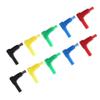 10pcs P3014 4mm Banana Plug Safety Seal Shrouded 90 Degree Right Angle Banana Plug DIY Self-Assembly Solder Type view 4