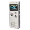 Voice Recorder Player - Usb Voice Recorder - Steel Rechargeable 8GB 650HR Digital Audio Voice Recorder MP3 Player - Silver (Voice Recorder Set) view 1