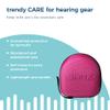 BANZ Kids Earmuffs CASE (NOT Baby Size) - Protective Premium Hard EVA Case - Holds Kids Size Headphones Protect Children Hearing Earmuffs Travel Case - Azalea view 3