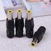 2 pcs/lot 2.1x5.5mm Female to 7.9x5.5mm Male DC Power Plug Connector for Laptop Black Color view 1