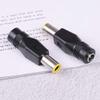2 pcs/lot 2.1x5.5mm Female to 7.9x5.5mm Male DC Power Plug Connector for Laptop Black Color view 3