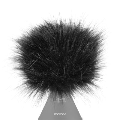 Gutmann Fur Microphone Windshield Windscreen for Zoom H3-VR Premium Edition Black with Inner Lining