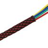 30ft PET Expandable Sleeving Wire Cable Sleeve (1/4", Red&Black) view 3