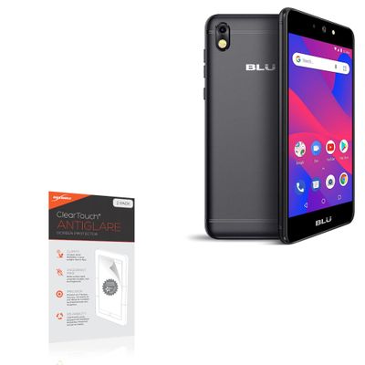 BoxWave Screen Protector Compatible with BLU Advance 5.2 HD - ClearTouch Anti-Glare (2-Pack), Anti-Fingerprint Matte Film Skin