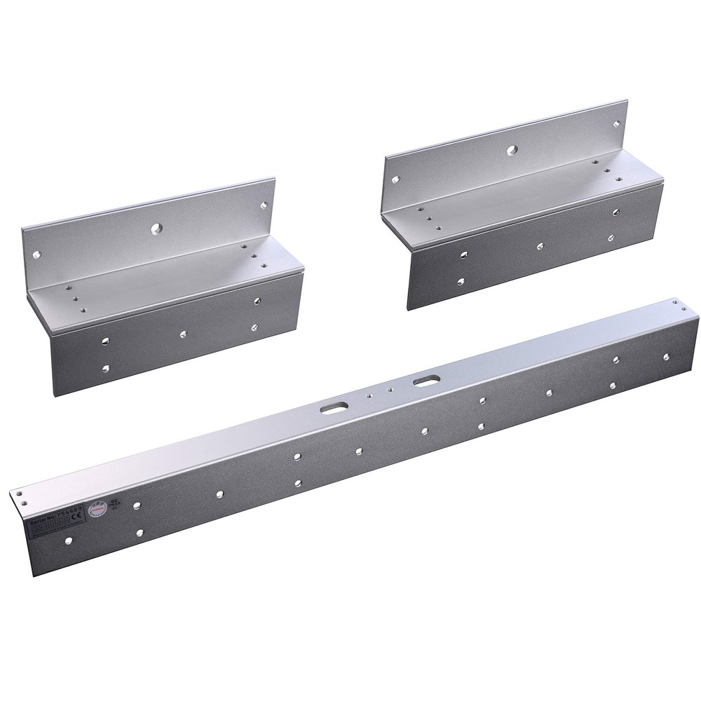 UHPPOTE Z & L Bracket for Inward Double Door 600lb Force Electric Magnetic Lock