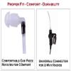 2 Replacement Coil Tubes - Clear Plastic Twist On Replacement Covert Acoustic Audio Tube with Earbuds Eartips for Two Way Radio Earpiece Headset Earphone Kit Compatible with Motorola Radio view 3