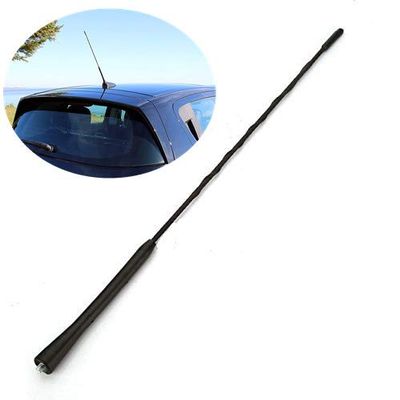 16" Antenna Mast Spiral Whip Aerial AM FM Roof Car Antenna Universal