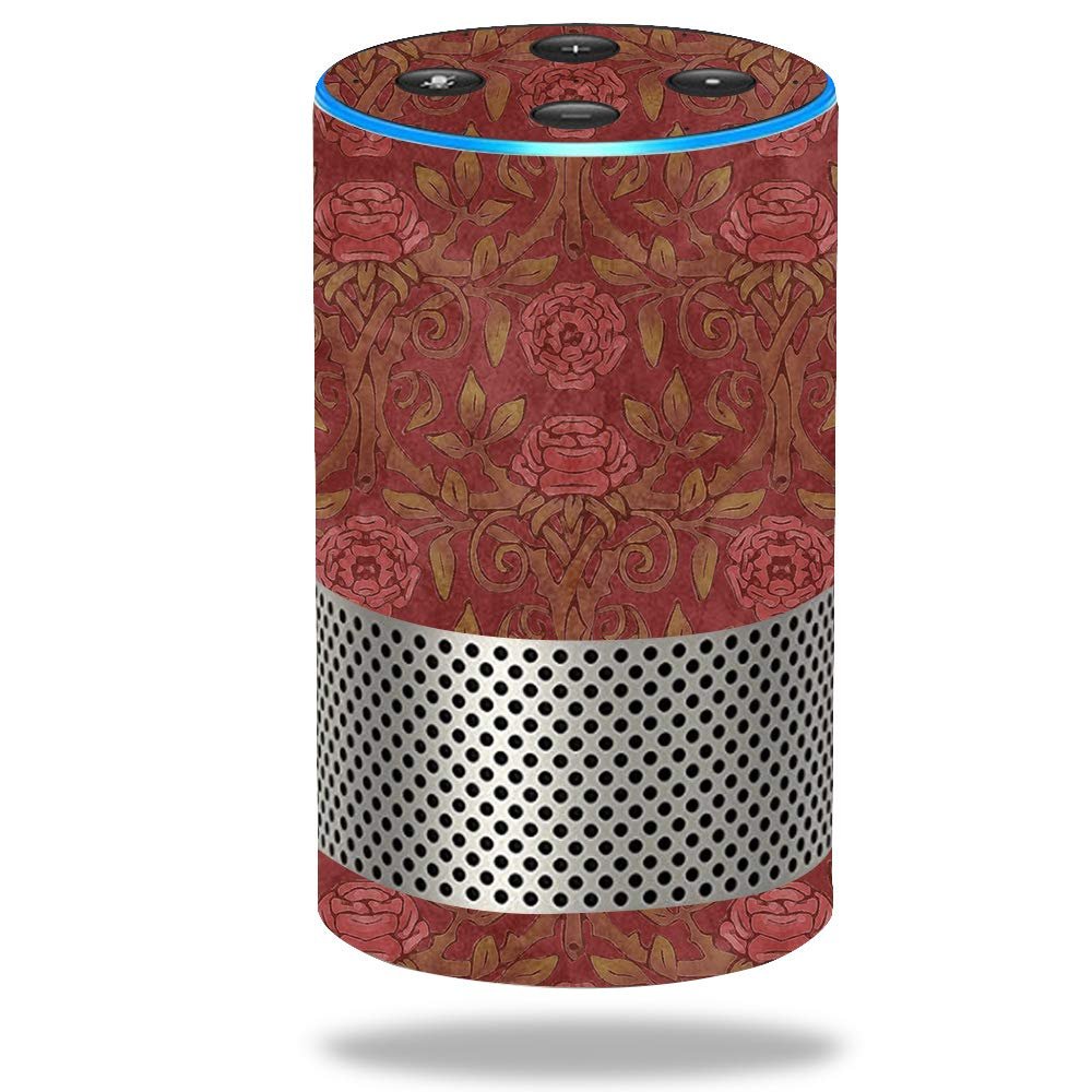 MightySkins Skin Compatible with Amazon Echo (2nd Gen) - Neo Rose Pattern | Protective, Durable, and Unique Vinyl Decal wrap Cover | Easy to Apply, Remove, and Change Styles | Made in The USA