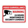 2-Pack Video Surveillance Vinyl Decal Sticker | 7-Inch by 5-Inch | Premium Quality Vinyl Decal | Laminated with UV Protective Laminate | PD2745 view 1
