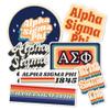 Desert Cactus Alpha Sigma Phi Sticker 70's Themed Sheet Decal Laptop Water Bottle Car (70's Sheet) view 1