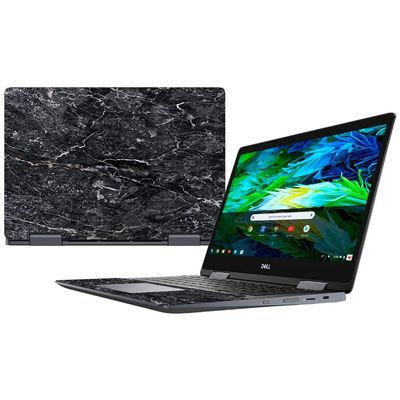 MightySkins Skin Compatible With Dell Inspiron Chromebook 14" (2018) - Onyx Marble | Protective, Durable, and Unique Vinyl Decal wrap cover | Easy To Apply, Remove, and Change Styles | Made in the USA