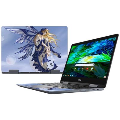 MightySkins Skin Compatible With Dell Inspiron Chromebook 14" (2018) - Blue Dreams | Protective, Durable, and Unique Vinyl Decal wrap cover | Easy To Apply, Remove, and Change Styles | Made in the USA