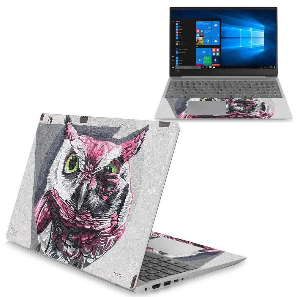 MightySkins Skin Compatible with Lenovo Ideapad 330S 15" (2018) - Owl Wink | Protective, Durable, and Unique Vinyl Decal wrap Cover | Easy to Apply, Remove, and Change Styles | Made in The USA