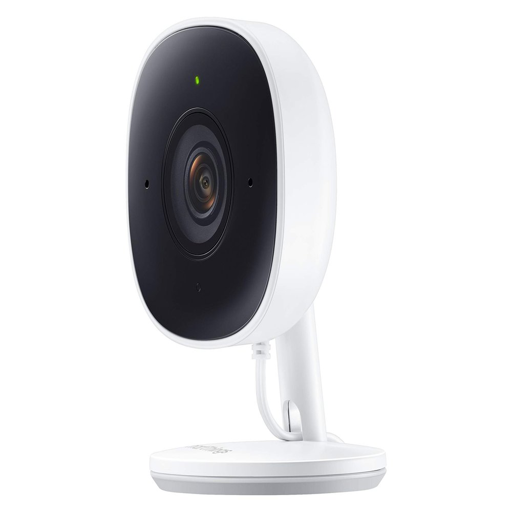 Samsung SmartThings Indoor Security Camera (GP-U999COVLBDA), 1080P HD Video with HDR, Night Vision, Advanced Motion Detection, and Two-Way Audio Black/White