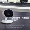 Samsung SmartThings Indoor Security Camera (GP-U999COVLBDA), 1080P HD Video with HDR, Night Vision, Advanced Motion Detection, and Two-Way Audio  Black/White view 2